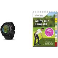 [아마존베스트]Garmin Approach S60 GPS Golf Watch with Black Silicone Strap, Black & Golf Rules Compact 2019: The practical ruler guide for use on the pitch
