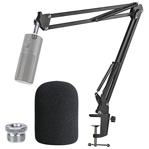  [아마존베스트]YOUSHARES Razer Seiren X Microphone Stand with Pop Shield, Articulated Arm with Wind Protection for Razer Seiren X Streaming Microphone
