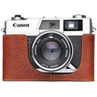 TP Original Handmade Genuine Real Leather Half Camera Case Bag Cover for Canon Canonet QL17 GIII QL19 GIII Rufous Color