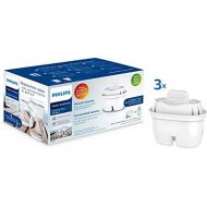 Philips Water Philips AWP211 Micro X Clean Water Filter Cartridges for Water Filter, Compatible with Philips Jugs and Leading Brands, Oval Cartridge Pack 2+1