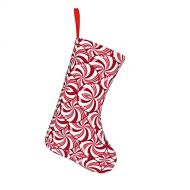 chegna Christmas Peppermint Candy Scales Christmas Stockings- 10 Inch Christmas Stockings Fireplace Hanging Stockings for Family Christmas Decoration Holiday Season Party Decor
