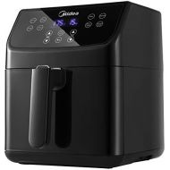 Midea MF CN55A Hot Air Fryer 5.5 L XXL Airfryer Digital Display 8 Different Programmes Free Temperature Selection from 30 to 200 °C 1700 W Black