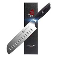 TUO Kitchen Santoku Knife 7 Inch Asian Knife Japanese Chef Knife German HC Steel Kitchen Knife with Pakkawood Handle FALCON SERIES with Gift Box