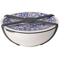 Villeroy & Boch to Go Indigo Medium Dish Dishes Made of Porcelain, Green, 350ml, Blue, 16.3x 16.2x 6.8cm