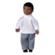 Aztec Imports, Inc. Dollhouse Miniature 1:12 Scale People Black Little Brother Boy