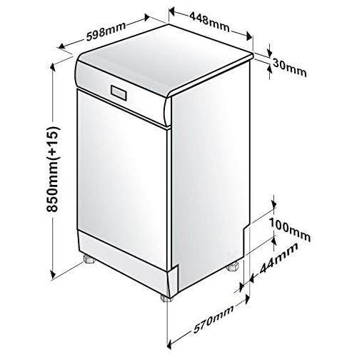  [아마존베스트]Beko DFS28021W Dishwasher Freestanding A++/211 kWh per Year MGD 2436 Litres White
