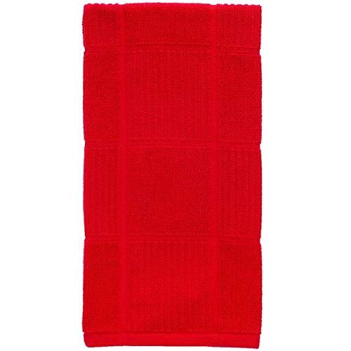  T-fal 6517387 Red Cotton Kitchen Towel - Pack of 6