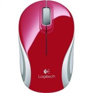 Logitech Wireless Mini Mouse M187 - Optical - Wireless - Radio Frequency - 2.40 GHz - Red - USB - 1000 dpi - Scroll Wheel - 3 Button(s) - Symmetrical - WEEE, RoHS, TAA Compliance