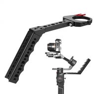 Mugast Metal Stabilizer Hand Grip,Portable Camera 3-Axis Extension Handheld Arm Holder Bracket Gimbal Stabilizer with Multiple 1/4 and 3/8 inch Screw Holes for MOZA AIR2