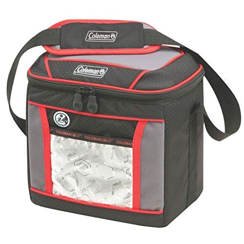 콜맨 Coleman Soft Cooler Bag, 9 Can Insulated Lunch Cooler with Adjustable Shoulder Straps,Great for Picnics, BBQs,Camping,Tailgating & Outdoor Activities