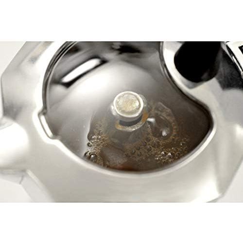  Aerolatte mokavista/Herd Espresso Maker, Kaffeebereiter fuer 3Tassen/165ml, Silber, 3-Cup/165 ml