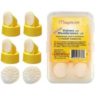 Replacement Valve and Membrane Compatible with Medela Breastpumps (Swing, Lactina, Pump in Style), 4X Valves/6x Membranes, Part #87089; Repaces Medela Valve and Medela Membrane