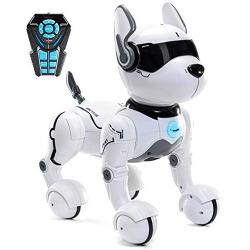  [아마존베스트]Top Race Remote Control Robot Dog Toy, Robots for Kids, Rc Dog Robot Toys for Kids 2,3,4,5,6,7,8,9,10 Year Old and up, Smart & Dancing Robot Toy, Imitates Animals Mini Pet Dog Robot…