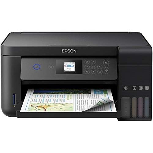 엡손 [아마존베스트]Epson EcoTank ET-2750 3-in-1 inkjet multifunction device (copier, scanner, printer, A4, duplex, WiFi, display, USB 2.0), large ink tank, high range, low page cost