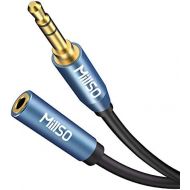 [아마존베스트]MillSO Audio Extension Cable 2 m Stereo Audio Cable 3.5 mm Jack Plug to 3.5 mm Jack Socket for MP3, Stereo, Mobile Phone, Speaker, Headphones, Car Radio, Home Cinema and Home Stere