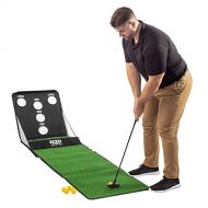Izzo Skee-Golf Putting Game Set - Golf Game Set Includes 6 Practice Golf Balls and Universal Golf Putter