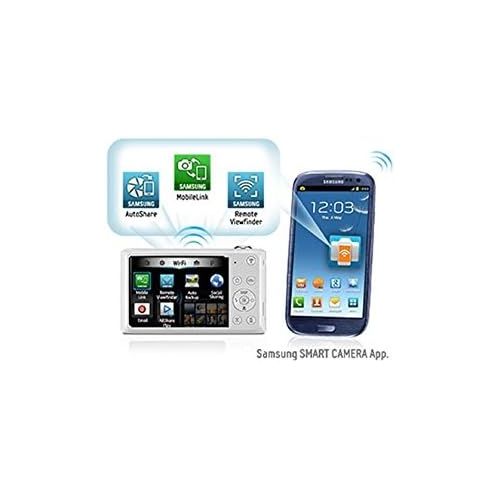 삼성 Samsung WB350F 16.3MP CMOS Smart WiFi & NFC Digital Camera with 21x Optical Zoom and 3.0 Touch Screen LCD and 1080p HD Video (White)