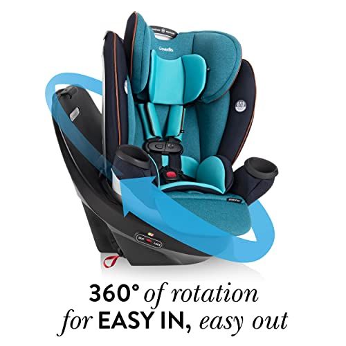 이븐플로 Evenflo Gold Revolve360 Rotational All-in-One Convertible Car Seat (Sapphire Blue)