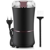 Eboxer 400W elektrische Kaffeemuehle Muehle Bohnen Gewuerze Nuesse Schleifmaschine mit Edelstahlklinge EU-Stecker 220v(schwarz)