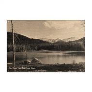 Lantern Press Echo Lake, Colorado, View of the Range from the Lake Birch Wood Wall Sign (6x9 Rustic Home Decor, Ready to Hang Art)