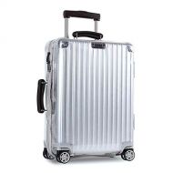 Sunikoo Luggage Skin Protector Clear PVC Transparent Cover for RIMOWA Classic/Classic Flight Series with Gray Zipper