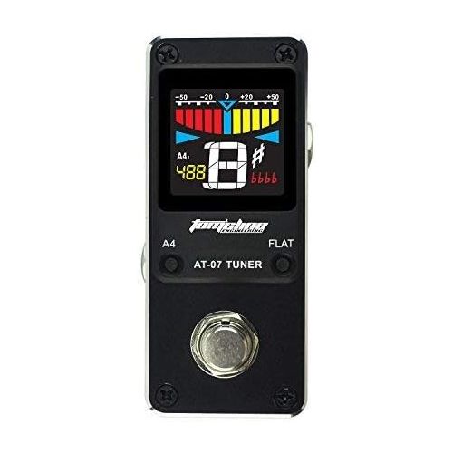  Aroma Guitar Tuner Pedal Chromatic for Guitar 6-7 strings and Bass 4-6 strings High Definition Color Screen Pitch 430-450Hz 4 Flat Options True Bypass Nano Size (AT07) …