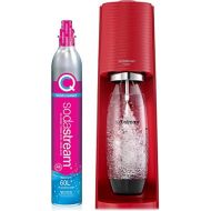SodaStream Terra Sparkling Water Maker (Red) with CO2 and DWS Bottle
