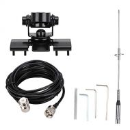 Yoidesu NL-770S Dual Band Antenna Set, 144/430Mhz UHF/VHF 5m RG-58 /U Cable with PL-259/SO-239/UHF Female/Male Connector Car Radio Antenne Mobile/Station Antenna