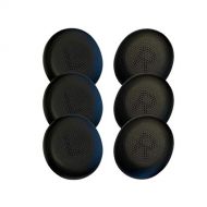 Global Teck Worldwide GTW Cushion Replacement Kit for Jabra Evolve2 40/65 Headset, 6 Leather Ear Cushions #GTW 876540-02 (6 Piece Ear Cushions)