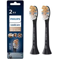 Philips Sonicare Original A3 Premium All in One Brush Head for Complete Care HX9092/11, 20x More Plaque Removal, Pack of 2, Black
