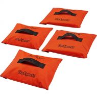 GoSports Sports Net Sand Bags Set of 4 | Weighted Anchors for Baseball Nets, Soccer Goals, Golf Nets, Football Nets, Hockey Nets and More, Orange