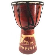 [아마존베스트]Ciffre Childrens Djembe Drum 30cm Elephant/Africa Design in Brown Good Sound Great for the Nursery