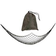 Alomejor Hammock Portable Strong Nylon Mesh Rope Camping Hammock Net Hanging Nets with Storage Bag for Hiking Outdoor Travel Sports Beach Yard