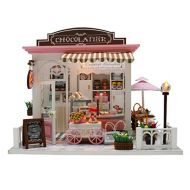 Flever Dollhouse Miniature DIY Music House Kit Creative Room with Furniture for Romantic Valentines Gift (Cocoas Fantastic Ideas)