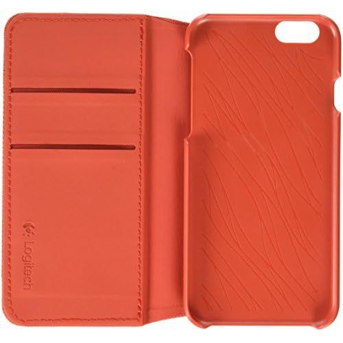 로지텍 Logitech Folio Case for Apple iPhone 6, 6s - Retail Packaging - Red
