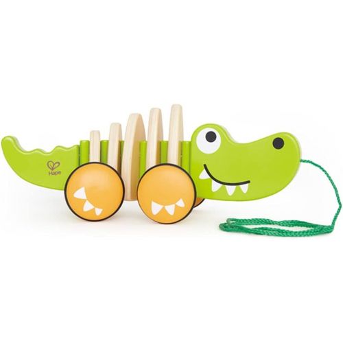  Hape Walk-A-Long Croc Toddler Wooden Pull Along Toy