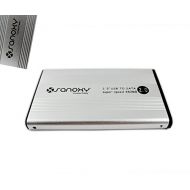 SANOXY USB 2.0 External 2.5-Inch HDD Enclosure Case for Laptop, PC, Mac (SATA SILVER)