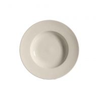 CAC China REC-121 Rolled Edge 18-Ounce American White Stoneware Round Pasta Bowl, 12 by 12 by 1-3/4-Inch, 12-Pack