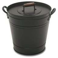 Pilgrim Home and Hearth 19504 Air Insulated Ash Bucket, 14.75″D x 12.25″W x 13″H, 7 lbs, Black