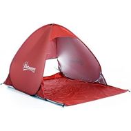 Outsunny Second/Camping Tent Pop Up Tent Canopy Marquee Instant Shelter Beach Tent Automatic