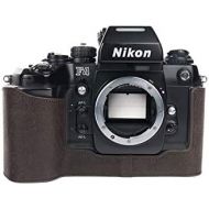 TP Original Handmade Genuine Real Leather Half Camera Case Bag Cover for Nikon F4 Coffee Color