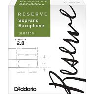 DAddario Reserve Soprano Saxophone Reeds, Strength 2.0, 10-Pack