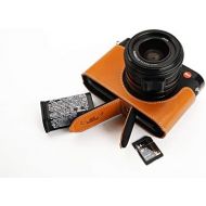 TP Original Handmade Genuine Real Leather Half Camera Case Bag Cover for Leica Q2 Sandy Brown Color