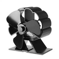 GOFEI Silent 3 Blades Wood Burning Stove Fan, Home Thermal Power Fan Log Burner Fan Efficient Heat Distribution