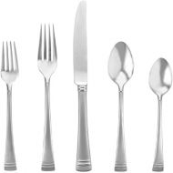 Lenox 6036206 Federal Platinum Frosted Flatware 5 Piece Place Setting Service for 4
