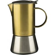 La Cafetiere Edited Induction-Safe 4-Cup Brushed Gold Stovetop Espresso Maker, 200 ml (7 fl oz)