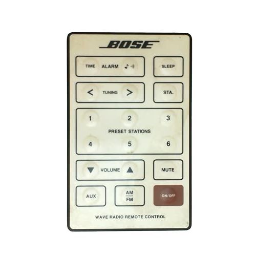 보스 Genuine OEM Bose REMOTE CONTROL for Bose Wave Radio Cream White Series I Models AWR1-1W, AWR113, AWR131, Versions 1, 2, 3 and (AWR1G1 Version 5 w/o alarm set)
