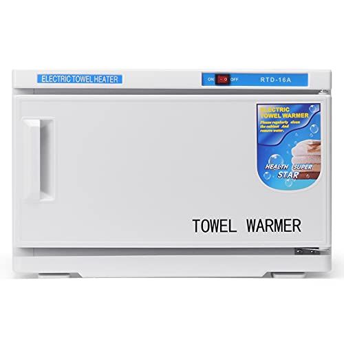 자이언텍스 Giantex Towel Warmer 16L Large Capacity, Hot Towel Cabinet for Spa Beauty Salon Tattoo Massage Manicure Barbershop Bathroom Kitchen Home, 2 in1 Towel Steamer Heater for Facials