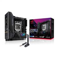 ASUS ROG Strix Z590 I Gaming WiFi 6E LGA 1200 (Intel 11th/10th Gen) mini ITX Gaming motherboard (PCIe 4.0, 8+2 power stages,Thunderbolt 4 Onboard,2.5 Gb LAN, USB 3.2 Gen 2 front panel