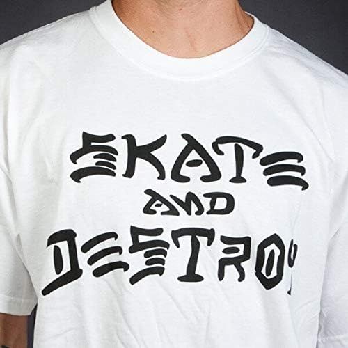  Thrasher Magazine Skate and Destroy White T-Shirt - Medium